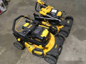 lot 6 image: Lot of 2 Dewalt Lawn Mowers For Parts Customer Returns See Terms on Auction