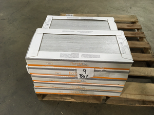 lot 10 image: 9 Boxes of Florida Tile Home Collection Silver Sands Grey 12 in. x 24 in. Matte Porcelain Floor and Wall Tile (13.62 sq. ft.Case) Customer Returns See Terms on Auction