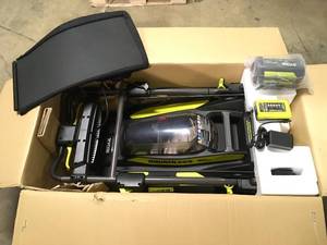 lot 26 image: RYOBI 40V Brushless 20 in. Cordless Walk Behind Self-Propelled Lawn Mower with 6.0 Ah Battery & Charger Customer Returns See Terms on Auction