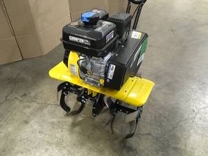 lot 35 image: Champion Power Equipment 22 in. 212cc 4-Stroke Gas Garden Front Tine Tiller with Forward and Reverse Customer Returns See Terms on Auction
