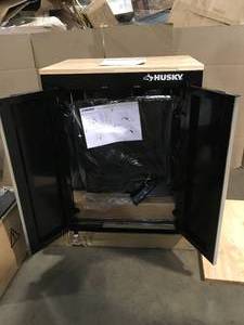 Husky Garage Cabinet review picture Customer Returns See Terms on Auction