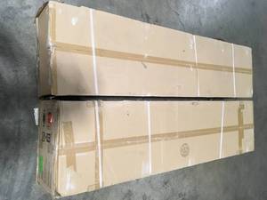 Lot of 2 Husky Ready-to-Assemble 24-Gauge Steel Freestanding Garage Cabinet in Black (36 in. W x 72 in. H x 18 in. D) Customer Returns See Terms on Auction