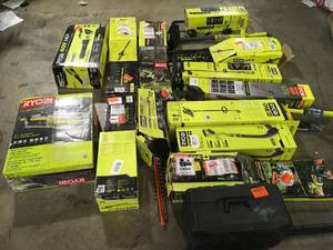Lot of Assorted Ryobi Lawn Care Items various models and conditions customer returns see pictures