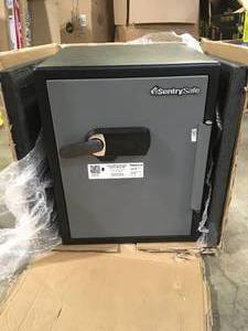 Sanctuary Diamond Large FireproofWaterproof Home and Office Combination Lock Safe (LOCKED)  No Keys No Password Customer Returns See Terms on Auction
