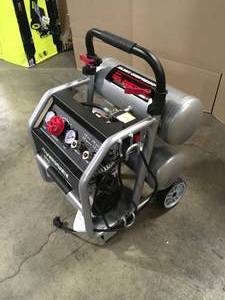 Husky 4.5 Gal. Portable Electric-Powered Silent Air Compressor Customer Returns See Pictures