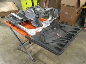 Ridgid Tile Saw Table Customer Returns See Terms on Auction