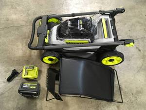 RYOBI 40V HP Brushless 20 in. Cordless Battery Walk Behind Push Mower with 6.0 Ah Battery and Charger Customer Returns See Terms on Auction