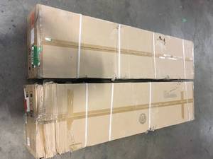Lot of 2 Husky Ready-to-Assemble 24-Gauge Steel Freestanding Garage Cabinet in Black (36 in. W x 72 in. H x 18 in. D) Customer Returns See Terms on Auction