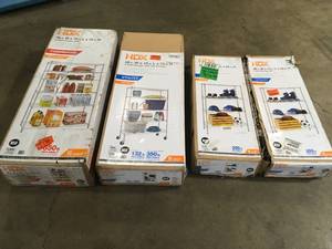 Lot of Assorted Utility Shelving Units Customer Returns See Terms on Auction