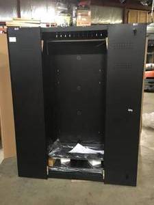 Husky Regular Duty Welded 24-Gauge Steel Freestanding Garage Cabinet in Black (31 in. W x 75 in. H x 20 in. D) Customer Returns See Terms on Auction