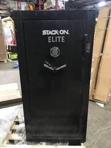 Stack-On Elite 30-Gun Fireproof Safe with Electronic Lock, Black Customer Returns See Terms on Auction