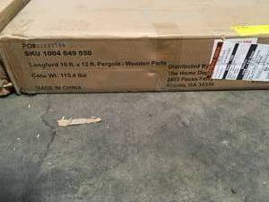 Lot of 2 Pergola Wooden Parts customer returns see pictures