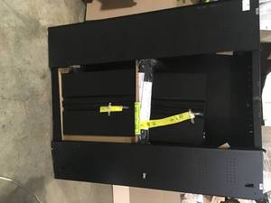 Husky 3-Piece Regular Duty Welded Steel Garage Storage System in Black (54 in. W x 75 in. H x 19 in. D) Customer Returns See Terms on Auction