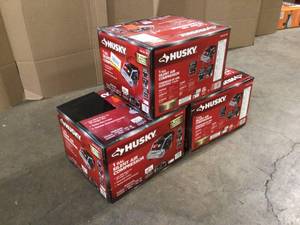 Lot of 3 Husky 1 Gal. Portable Electric-Powered Silent Air Compressor Customer Returns See Terms on Auction