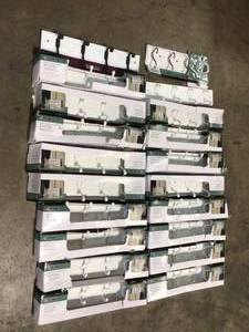 Lot of Liberty 18 in. White Heavy Duty Hook Rack Customer Returns See Terms on Auction