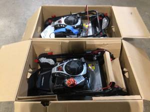 Lot of 2 Murray 21 in. 140 cc Briggs and Stratton Walk Behind Gas Push Lawn Mower with Height Adjustment and Prime N Pull Start  Customer Returns See Terms on Auction