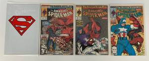 lot 3 image: Group Of Vintage Comic Books In Protective Sleeves Including Amazing Spider-man And More