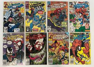 lot 7 image: Group Of Vintage Comic Books In Protective Sleeves The Amazing Spider-man Including  And More