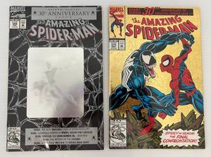 lot 9 image: Group Of Vintage Comic Books In Protective Sleeves Including  The Amazing Spider-man Giant Sized 30Th Anniversary Issue And The Amazing Spiderman Supersized 30Th Anniversary Black Cover