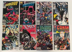 lot 30 image: Group Of Vintage Comic Books In Protective Sleeves Including Daredevil 60 Cent And More