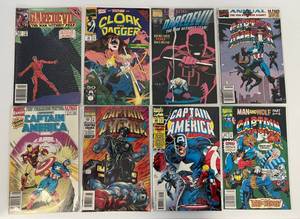 lot 32 image: Group Of Vintage Comic Books In Protective Sleeves Including Daredevil 65 Cent And More