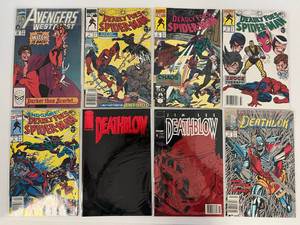 lot 43 image: Group Of Vintage Comic Books In Protective Sleeves Including Avengers West Coast #56 The Witch Is Back And More