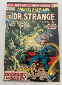 lot 49 image: Vintage Comic Book In Protective Sleeve Marvel Comics Group Marvel Premiere Featuring Dr. Strange #12 20 Cent