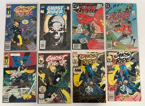 lot 59 image: Group Of Vintage Comic Books In Protective Sleeves Including The Flash 75 Cent And More
