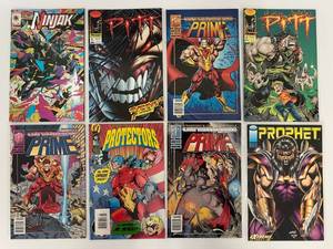 lot 100 image: Group Of Vintage Comic Books In Protective Sleeves Including Ninjak, Pitt And More