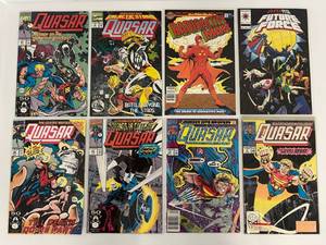lot 104 image: Group Of Vintage Comic Books In Protective Sleeves Including Quasar And More