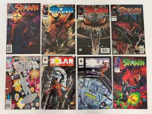 lot 107 image: Group Of Vintage Comic Books In Protective Sleeves Including The Silver Surfer Gaint Sized 75TH Issue, Spawn And More