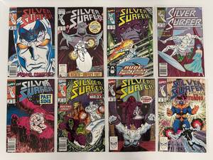 lot 120 image: Group Of Vintage Silver Surfer  Comic Books In Protective Sleeves