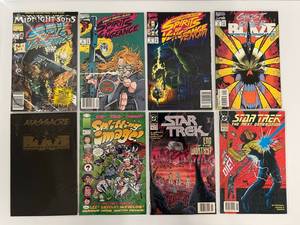 lot 128 image: Group Of Vintage Comic Books In Protective Sleeves Including Ghost Rider, Star Trek And More
