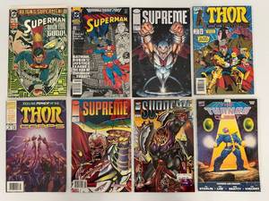 lot 132 image: Group Of Vintage Comic Books In Protective Sleeves Including Superman ,Thor And More