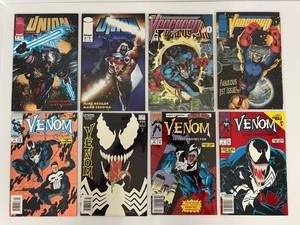 lot 146 image: Group Of Vintage Comic Books In Protective Sleeves Including  Union, Venom And More