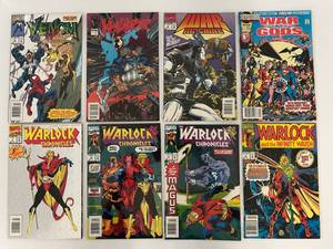 lot 147 image: Group Of Vintage Comic Books In Protective Sleeves Including  Venom, The Warlock And More