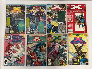 lot 163 image: Group Of Vintage X Factor Comic Books In Protective Sleeves