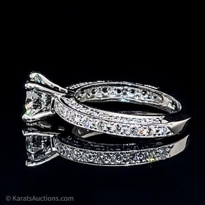 MARTIN FLYER 3.06 CT Diamond Ring in Platinum VIDEO