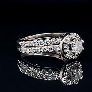 0.88ct Diamond Vera Wang 2-Piece Bridal Ring Set $4000 Retail