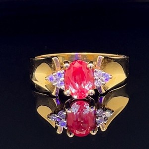 Alexandrite & Diamond Estate Ring 14k Gold