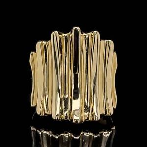 Mid-Century Modern Large 14k Yellow Gold Designer Styled Estate Ring $1250 Retail