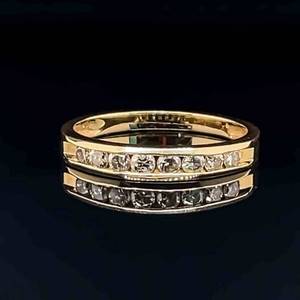 Diamond Band Estate Ring in 14k Yellow Gold $800 Retail