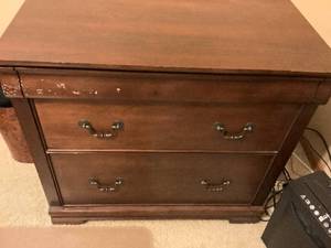 Wooden 2 Drawer File Cabinet