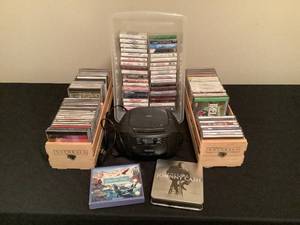 CDCassetteRadio Player and CDs and Cassette
