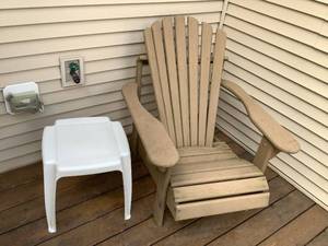Adirondack Chair and Side Table