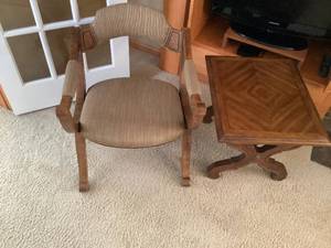 Vintage Chair and Side Table