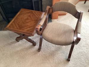 Vintage Chair and Side Table