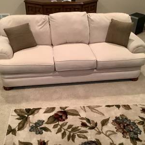 Cream colored sofa
