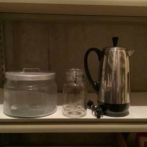 Coffee Pot and Jars