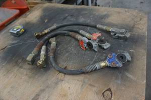 lot 18 image: Lot of Glad Hands Semi Truck Supply Line Snap Lock Connecting Couplers